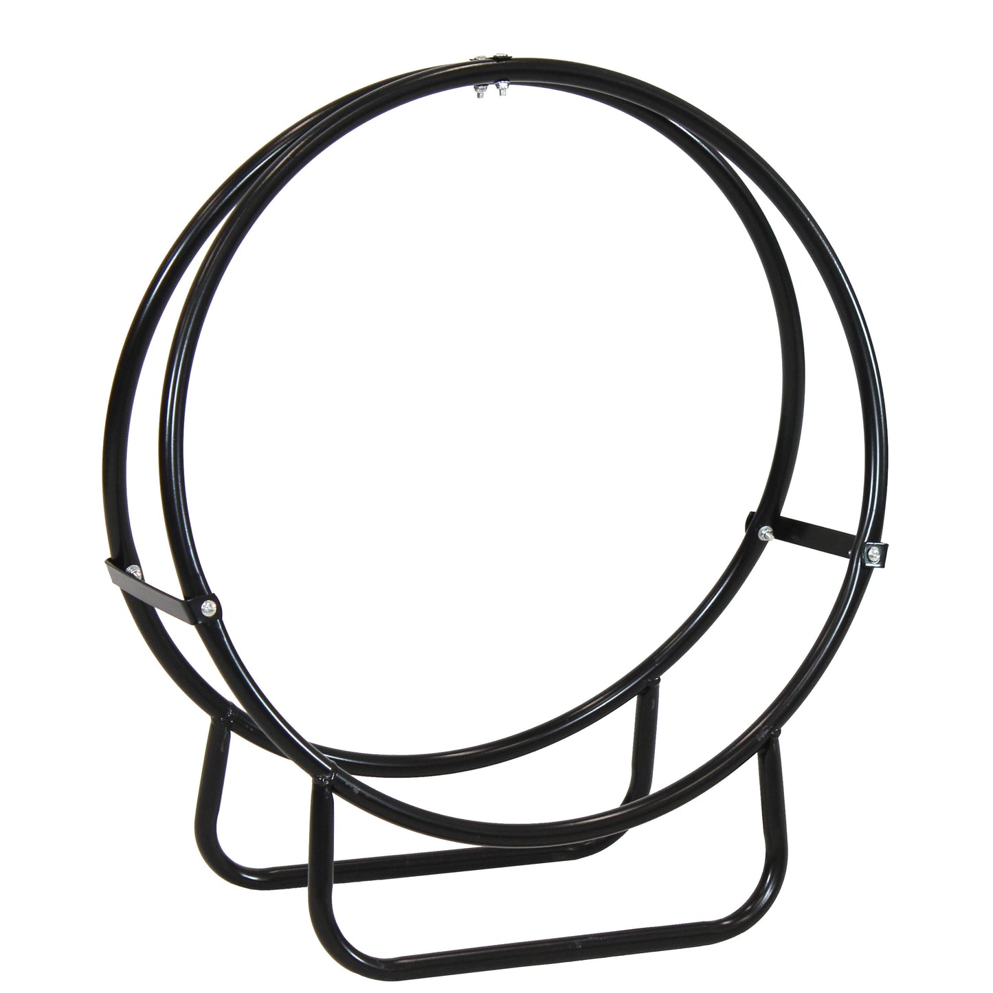 Outdoor Steel Firewood Log Hoop Rack