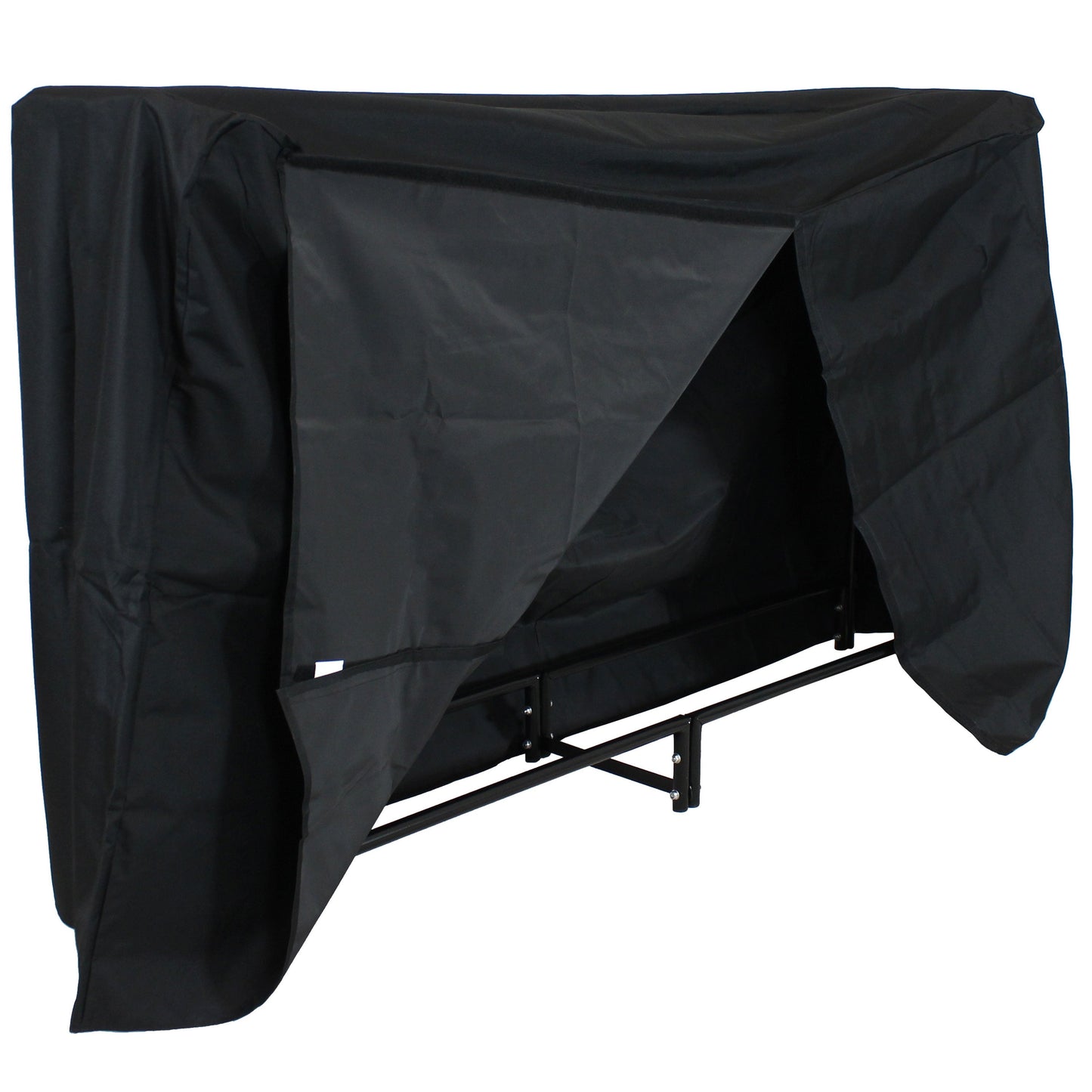 6' Fireplace Log Storage Rack and Cover Set