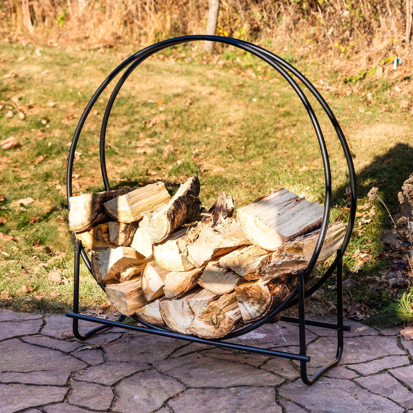 Outdoor Round Firewood Rack