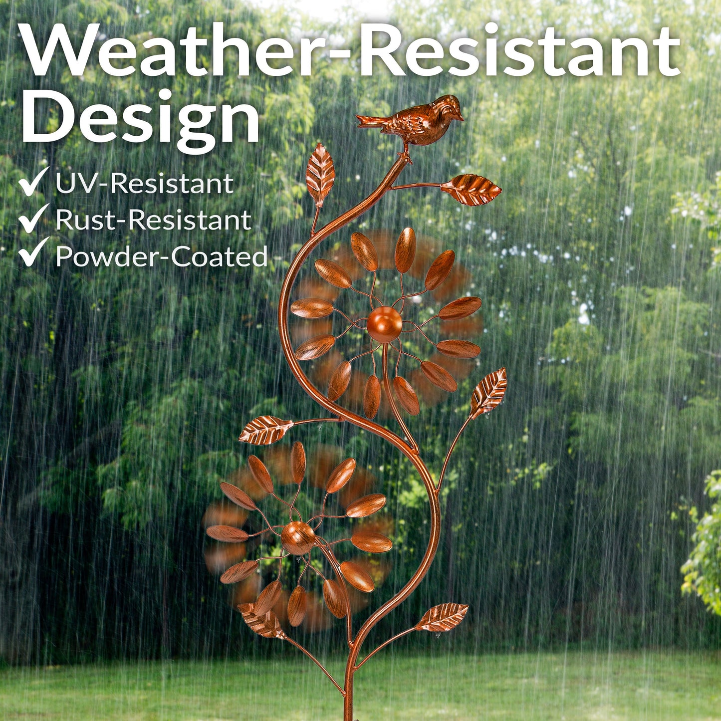 Twirling Twigs Metal Wind Spinner - 48' H