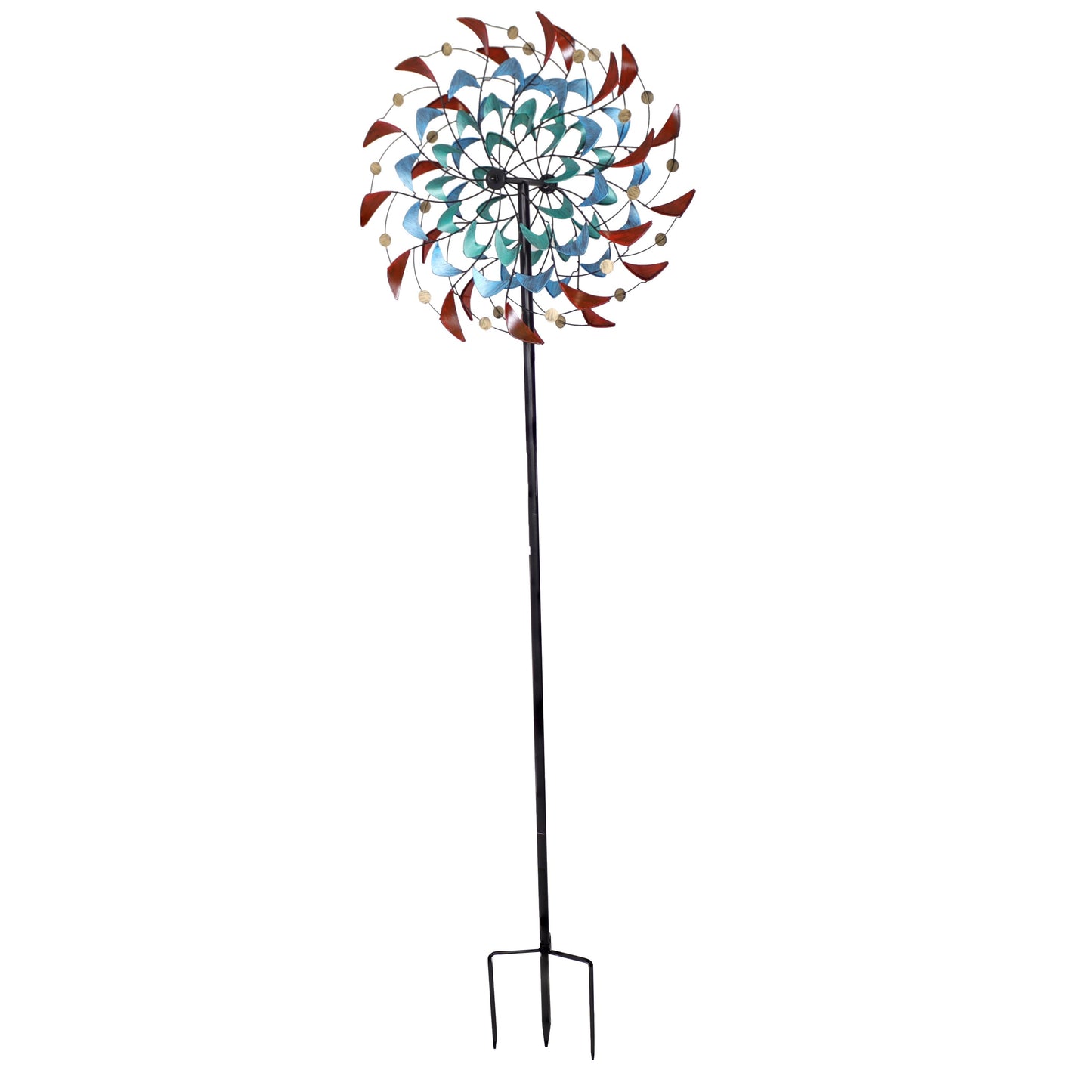 Rainbow Breezes Metal Garden Wind Spinner - 84' H