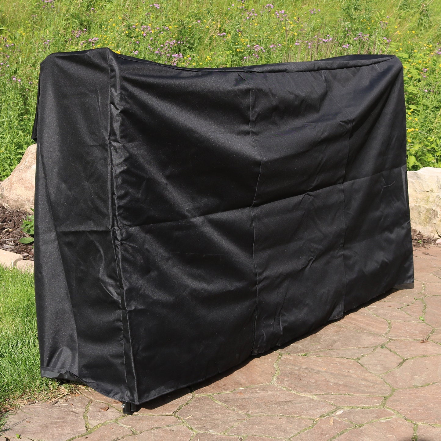 6' Fireplace Log Storage Rack and Cover Set