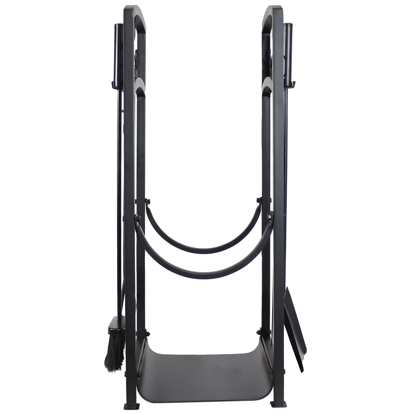 Filigree Small Firewood Rack with 4 Fireplace Tools