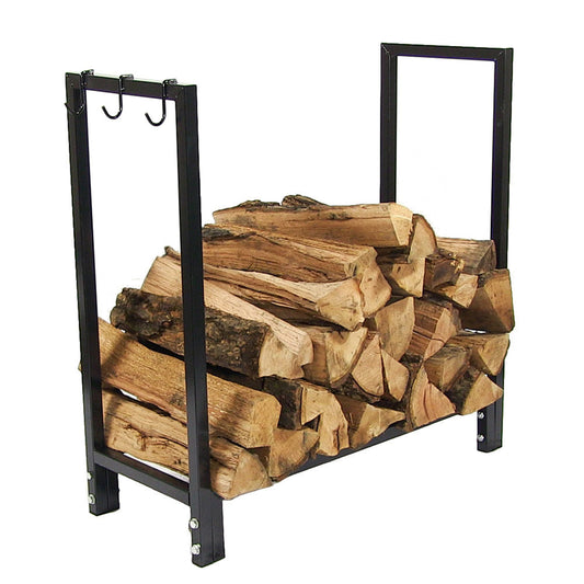Indoor/Outdoor Steel Firewood Log Holder - 30'